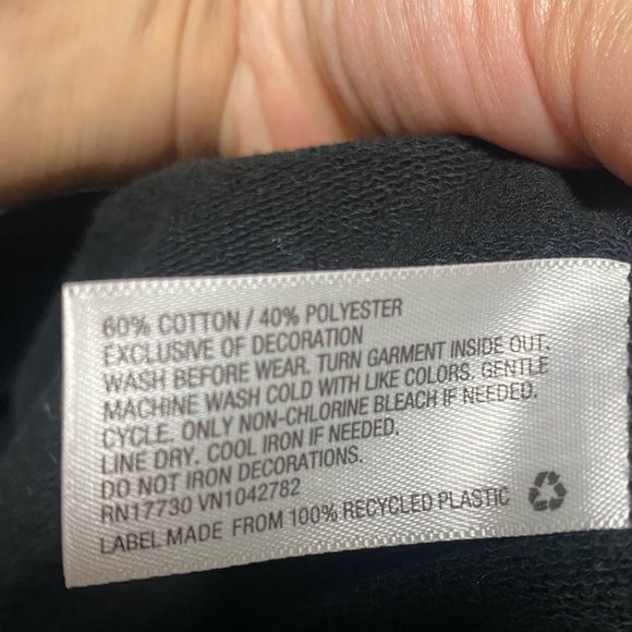 More Than Majic Black Hoodie Sweater Girls Size Small (xs/s) - Picture 3 of 7